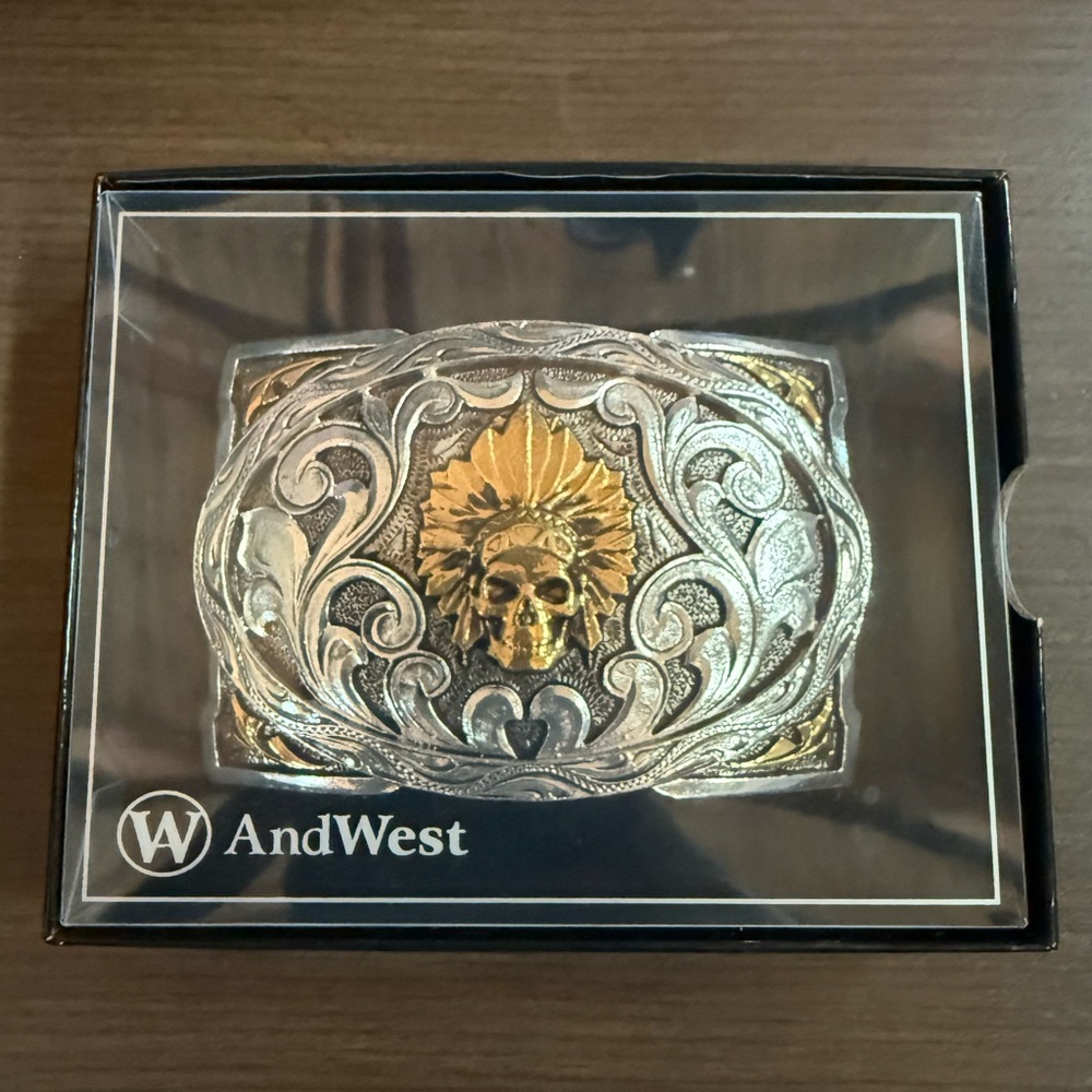 AndWest Skull Chief Buckle